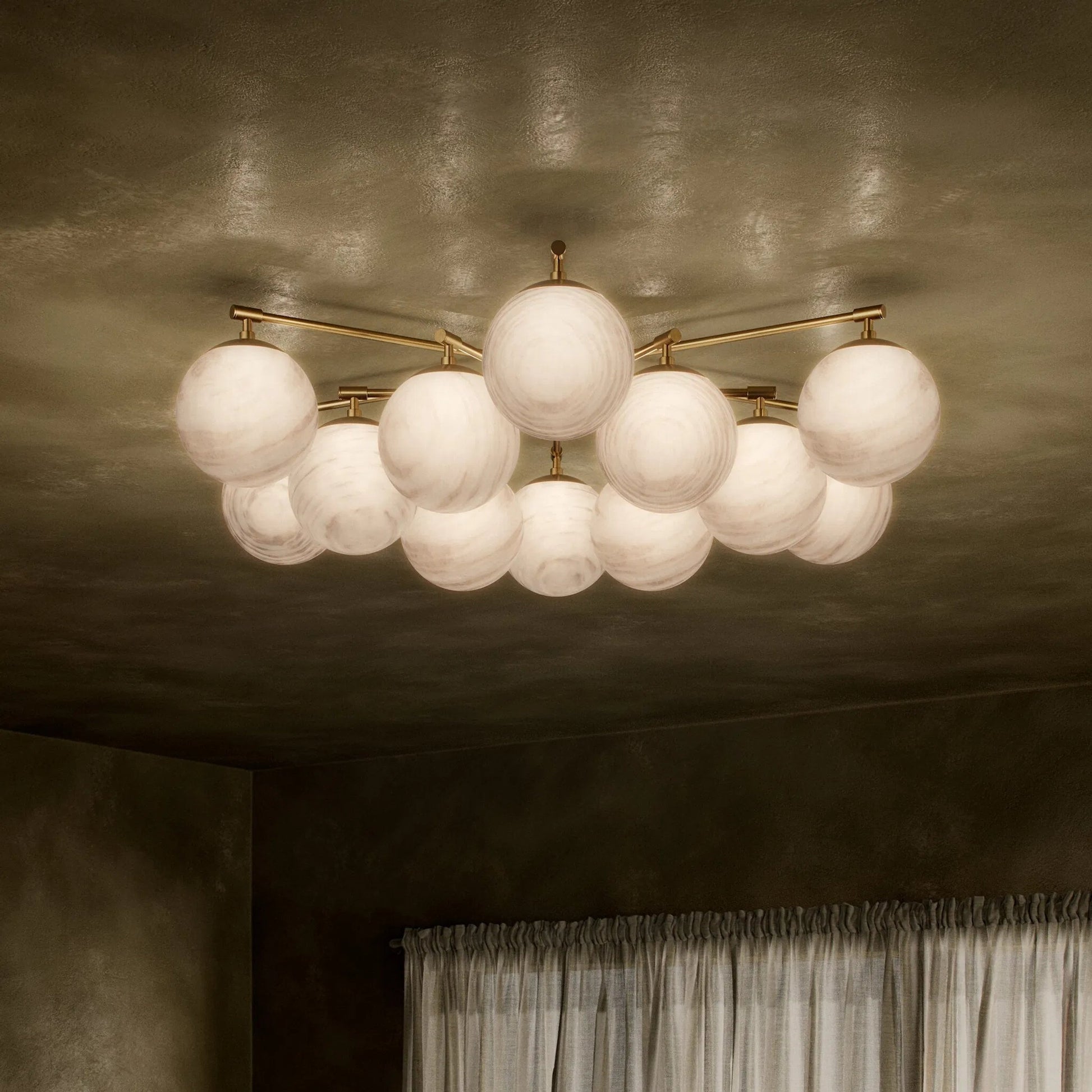 Orion Round Chandelier by Four Hands. Made from unique in a modern style.