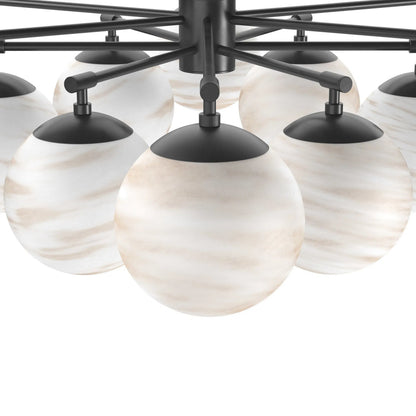 Orion Round Chandelier by Four Hands. Made from unique in a modern style.