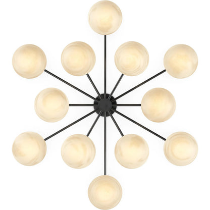 Orion Round Chandelier by Four Hands. Made from unique in a modern style.