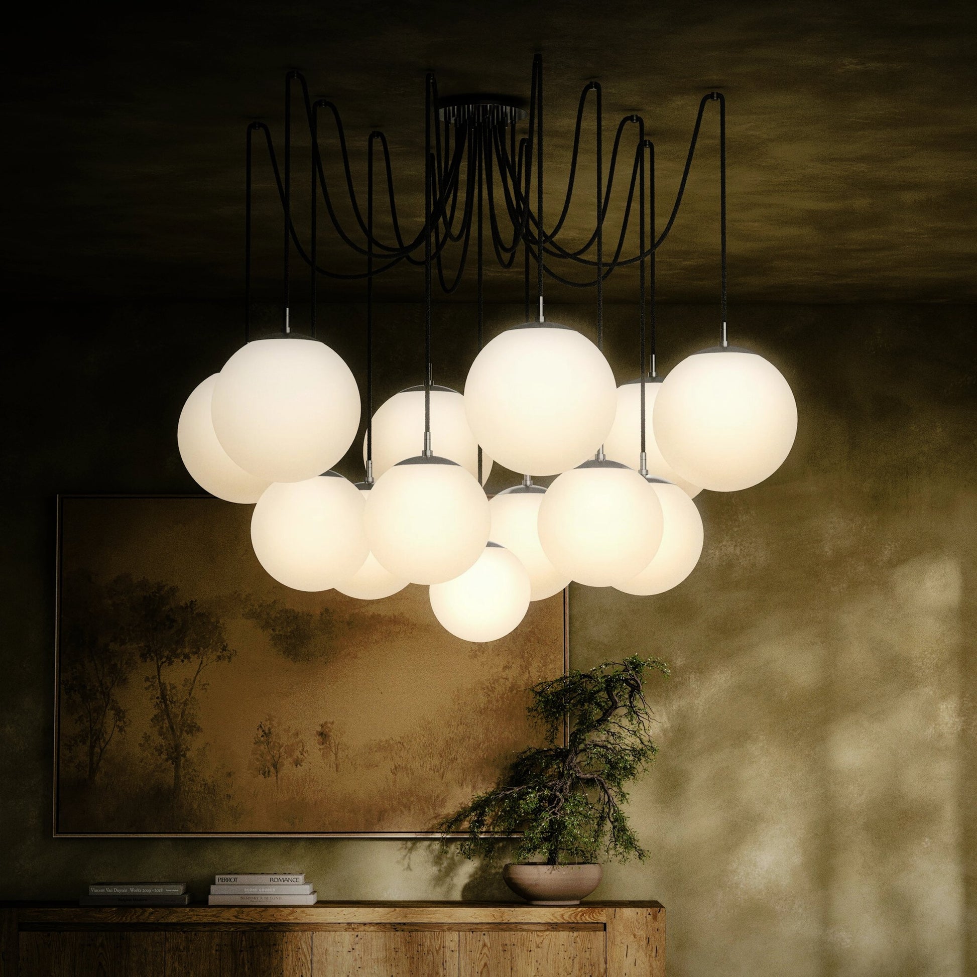 Spider Chandelier by Four Hands. Made from unique in a modern style.