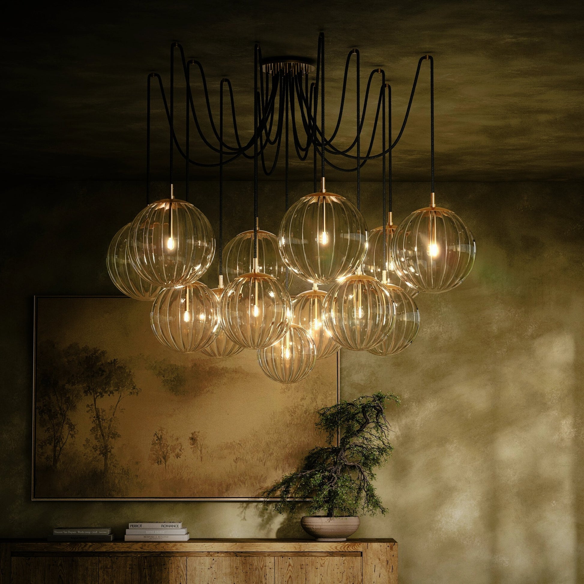Spider Chandelier by Four Hands. Made from unique in a modern style.