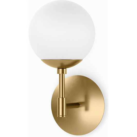 Sunset Sconce by Four Hands. Made from brass, thermoplastic, glass in a modern style.