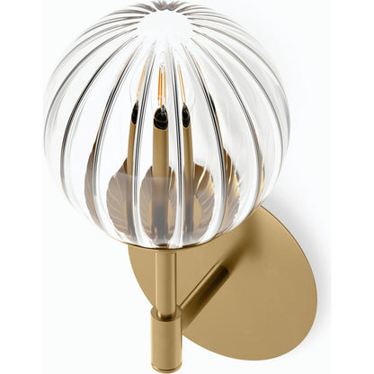 Sunset Sconce by Four Hands. Made from brass, thermoplastic, glass in a modern style.