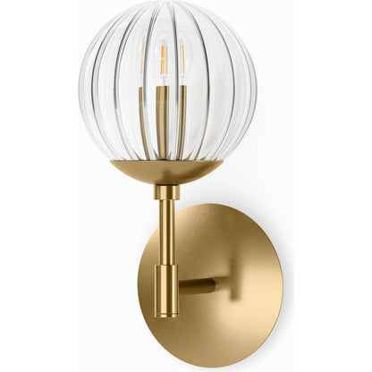 Sunset Sconce by Four Hands. Made from brass, thermoplastic, glass in a modern style.