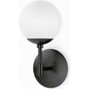 Black Gunmetal, Black Cord, Opal Matte Glass