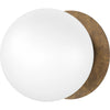 Heritage Bronze Brass, Opal Matte Glass