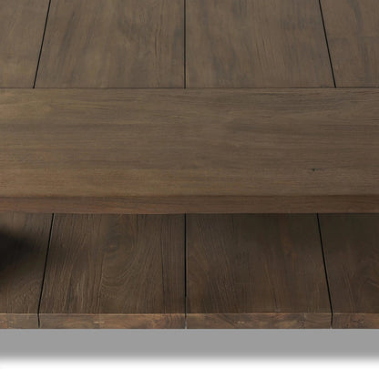 Roca Outdoor Coffee Table by Four Hands in stained heritage brown-fsc. Made from solid fsc® reclaimed teak in a transitional style.
