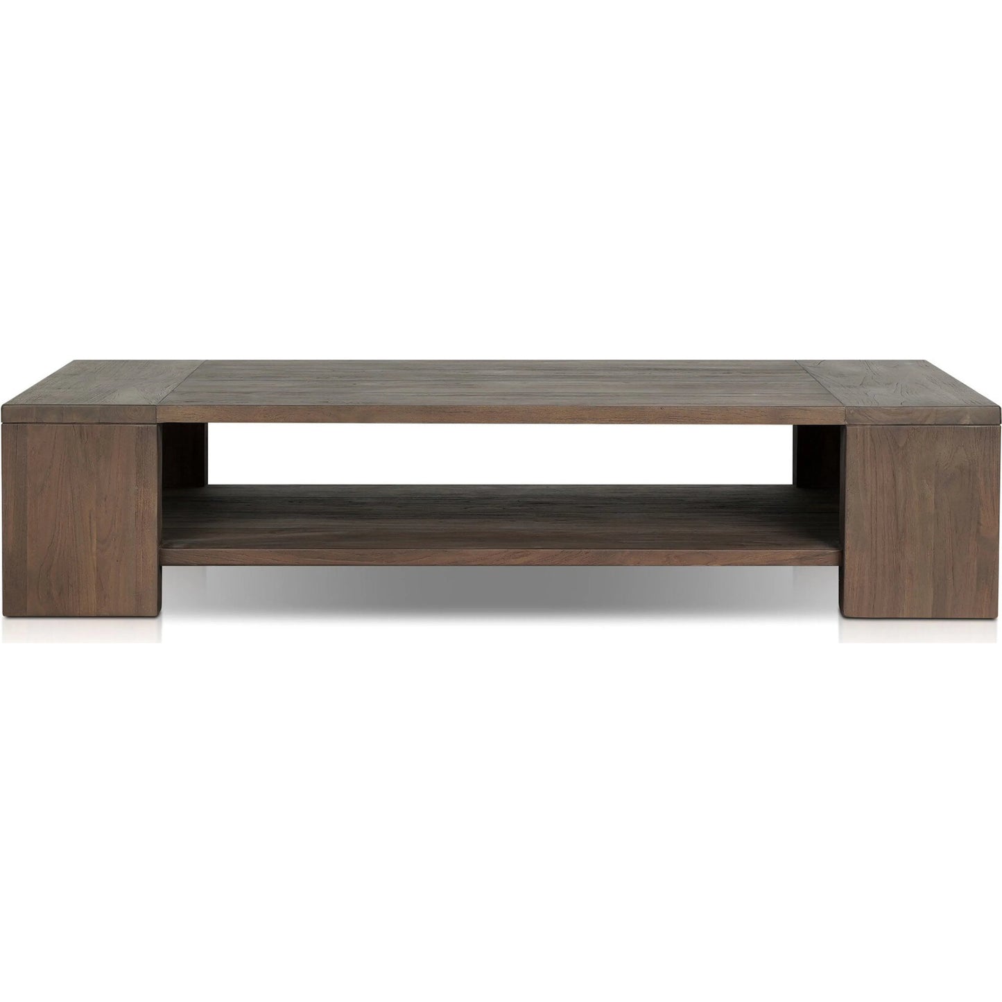 004 SI-2257151 | Additional Silo | Roca Outdoor Coffee Table by Four Hands in stained heritage brown-fsc. Made from solid fsc® reclaimed teak in a transitional style.