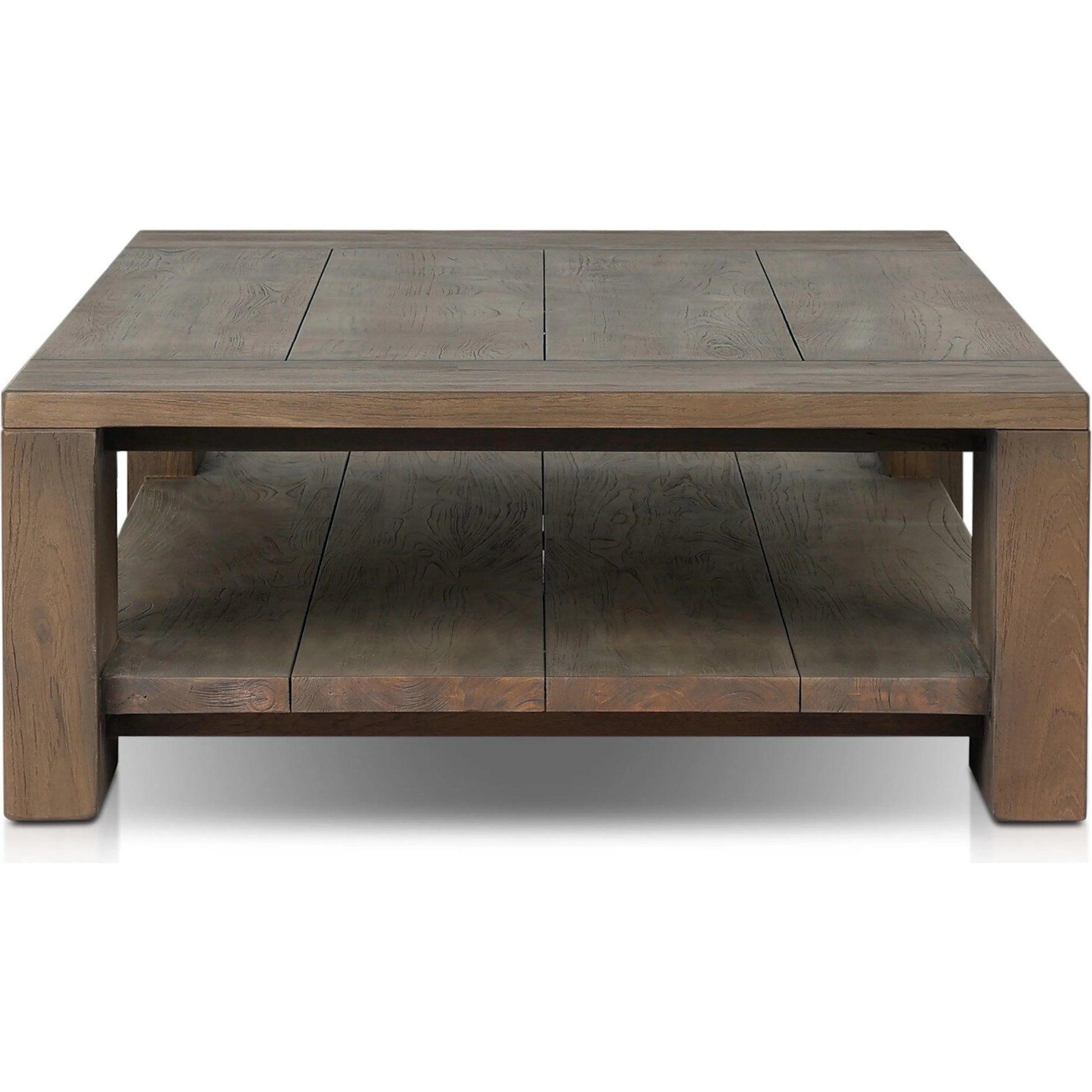 Roca Outdoor Coffee Table by Four Hands in stained heritage brown-fsc. Made from solid fsc® reclaimed teak in a transitional style.