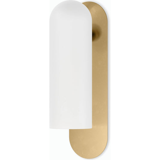 Odyssey Sconce by Four Hands. Made from brass, glass, thermoplastic in a modern style.