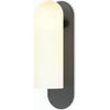 Black Gunmetal, Opal Matte Glass, Black Cord / Large