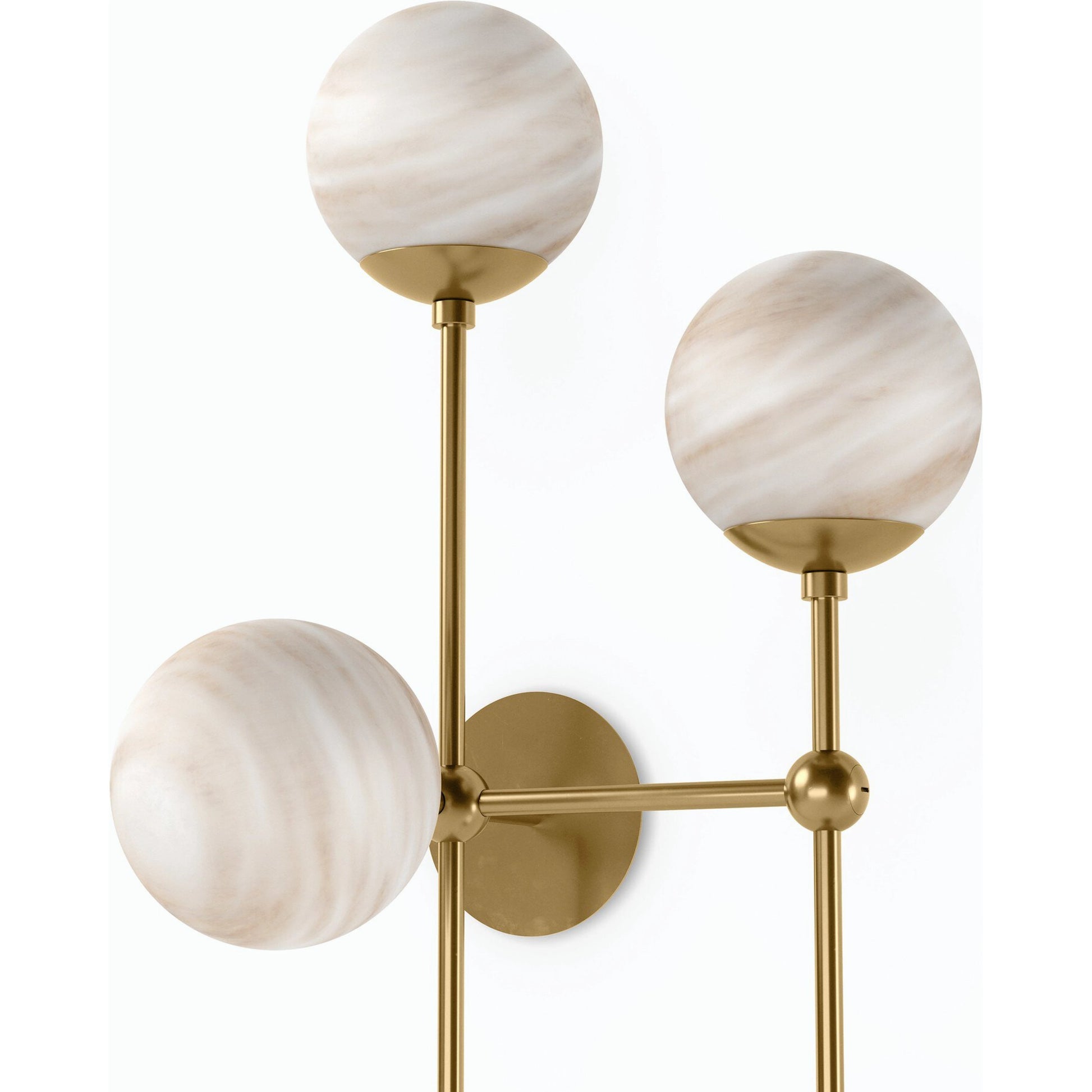 Armstrong 4 R Sconce by Four Hands. Made from brass, thermoplastic, glass in a modern style.