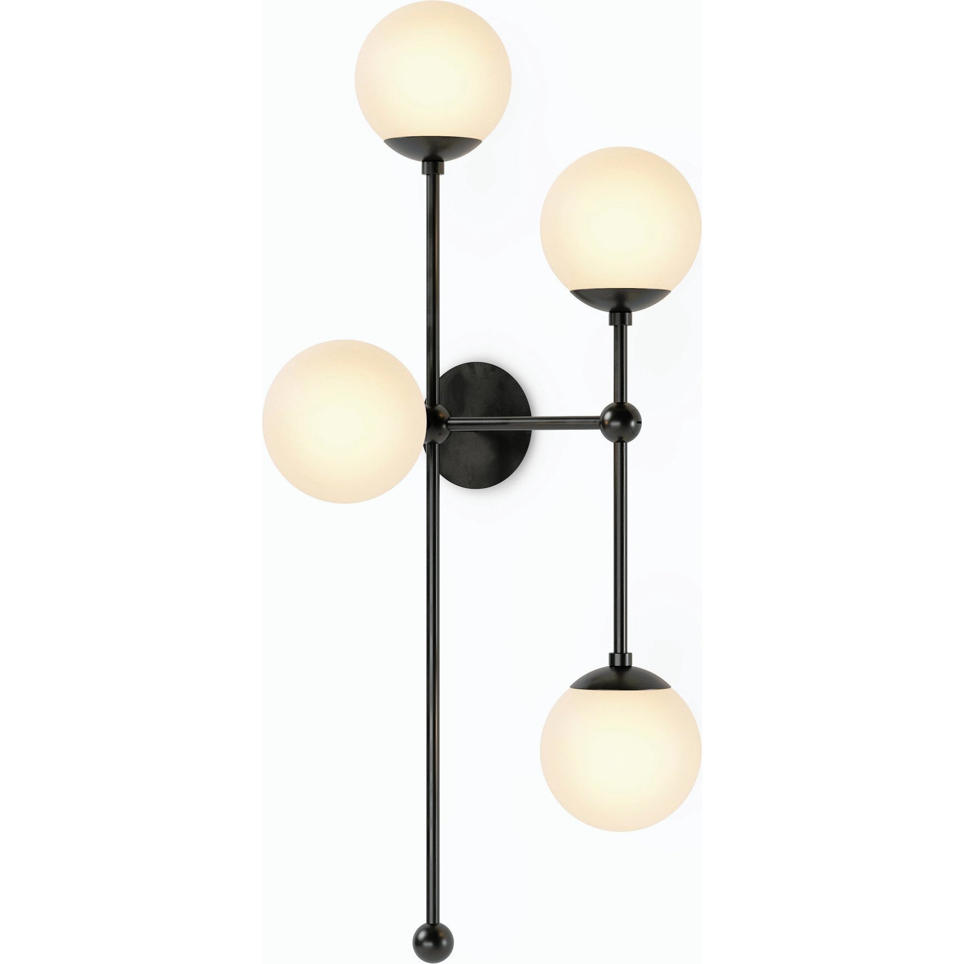 Armstrong 4 R Sconce by Four Hands. Made from brass, thermoplastic, glass in a modern style.