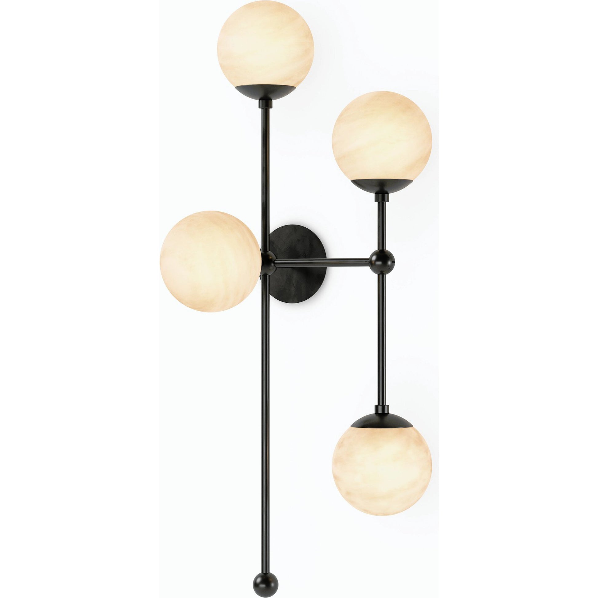 Armstrong 4 R Sconce by Four Hands. Made from brass, thermoplastic, glass in a modern style.