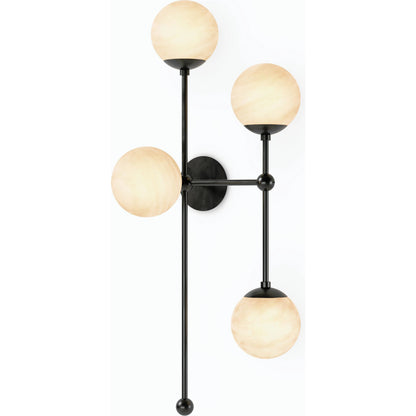 Armstrong 4 R Sconce by Four Hands. Made from brass, thermoplastic, glass in a modern style.