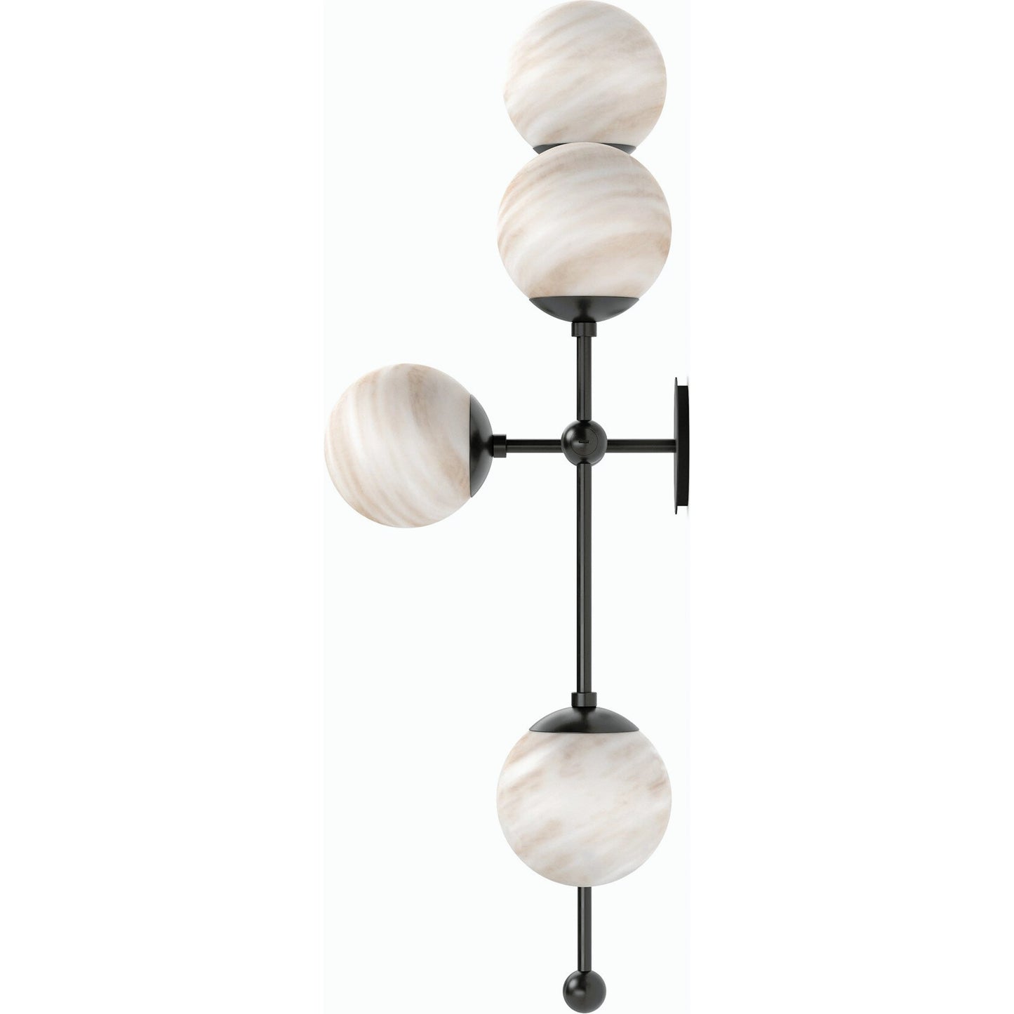 010 SI-2158042 | Additional Silo | Armstrong 4 R Sconce by Four Hands. Made from brass, thermoplastic, glass in a modern style.