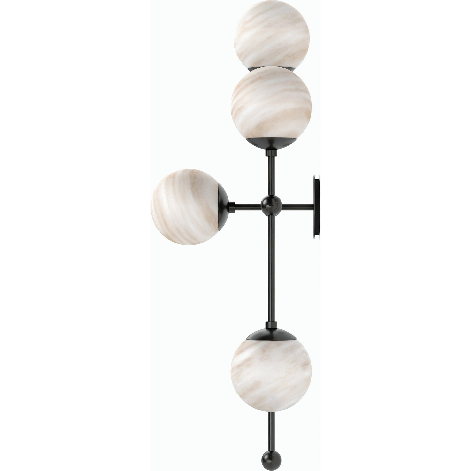 Armstrong 4 R Sconce by Four Hands. Made from brass, thermoplastic, glass in a modern style.