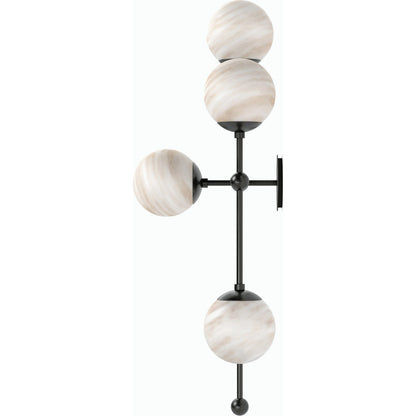 Armstrong 4 R Sconce by Four Hands. Made from brass, thermoplastic, glass in a modern style.