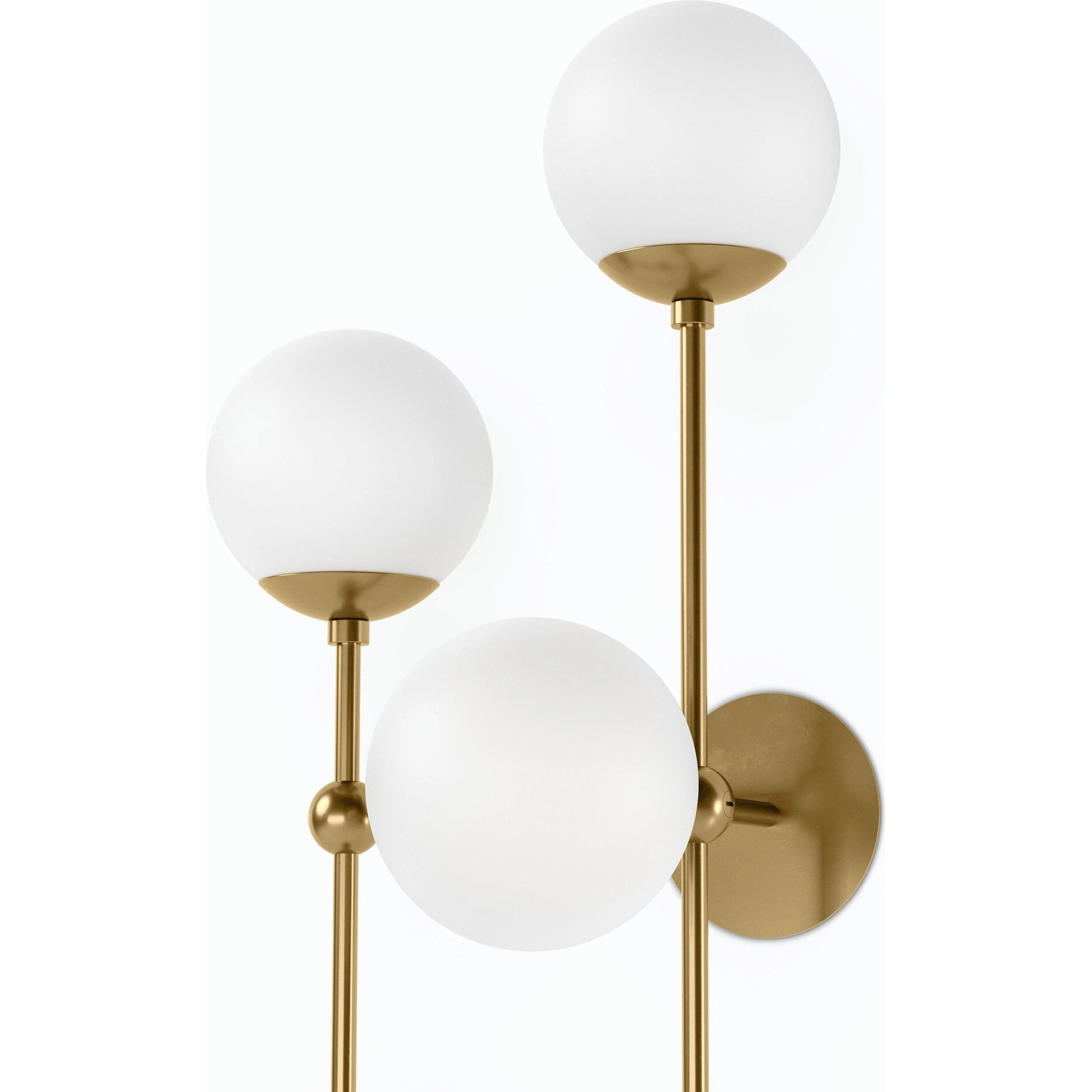 Armstrong 4 L Sconce by Four Hands. Made from brass, thermoplastic, glass in a modern style.