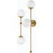 Armstrong 4 L Sconce by Four Hands. Made from brass, thermoplastic, glass in a modern style.