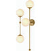 Armstrong 4 L Sconce by Four Hands. Made from brass, thermoplastic, glass in a modern style.