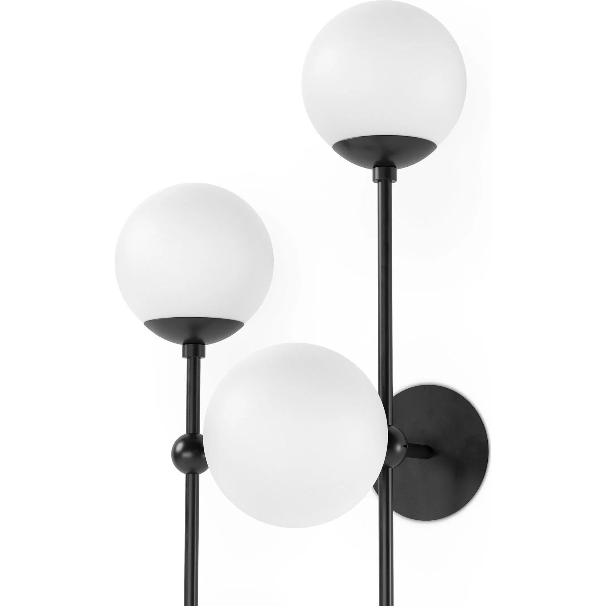 Armstrong 4 L Sconce by Four Hands. Made from brass, thermoplastic, glass in a modern style.