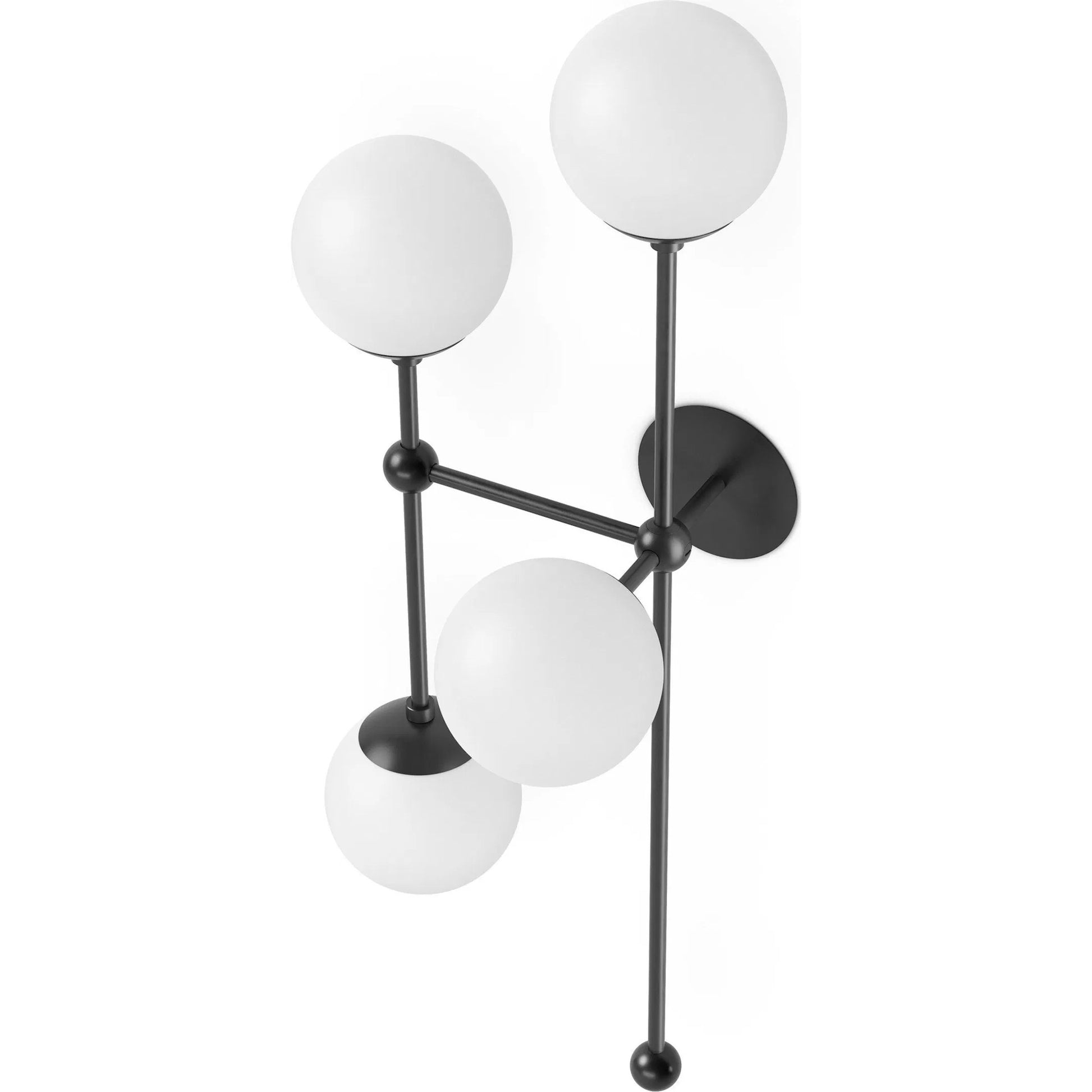 Armstrong 4 L Sconce by Four Hands. Made from brass, thermoplastic, glass in a modern style.