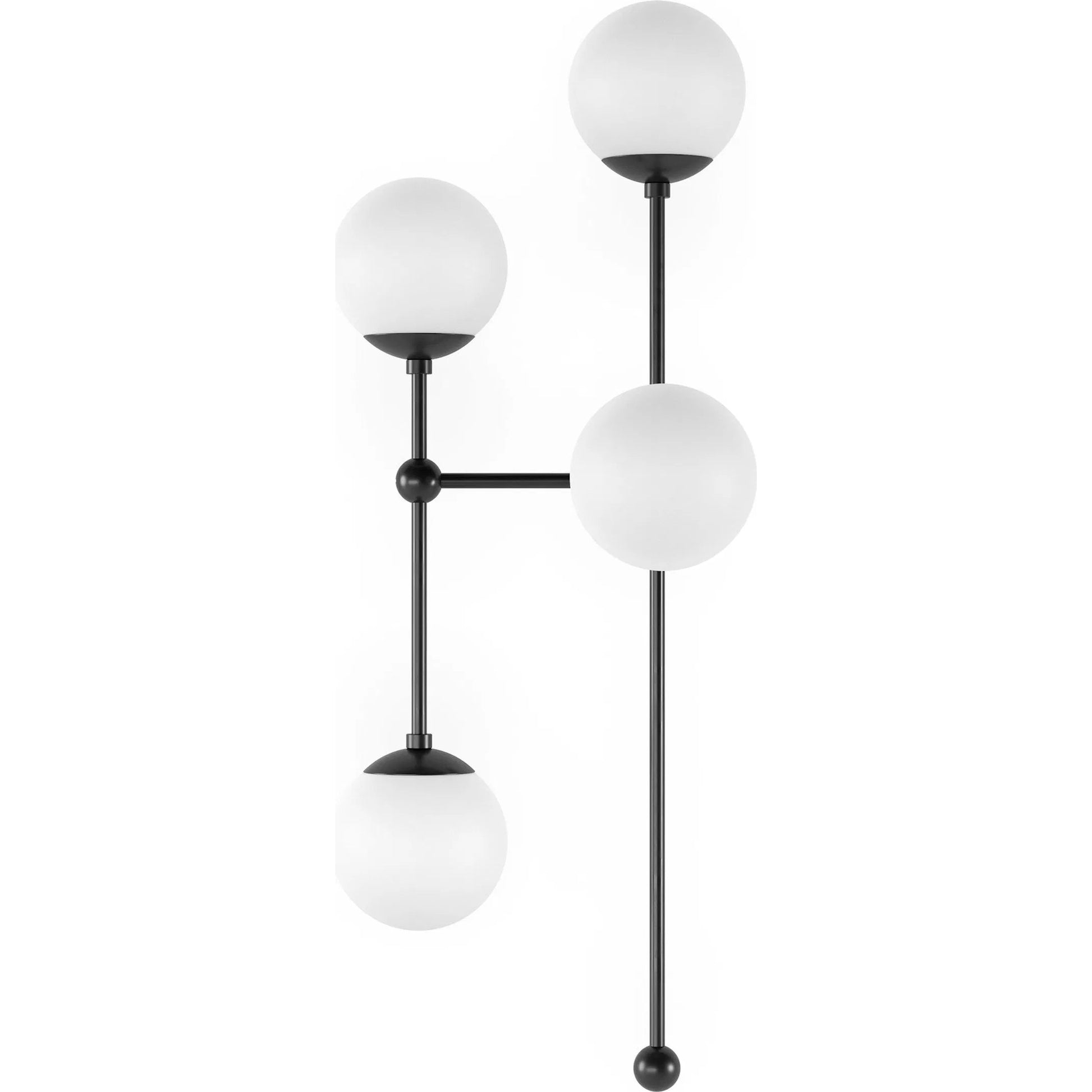 Armstrong 4 L Sconce by Four Hands. Made from brass, thermoplastic, glass in a modern style.