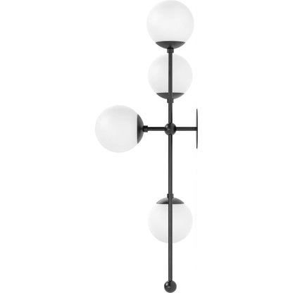 Armstrong 4 L Sconce by Four Hands. Made from brass, thermoplastic, glass in a modern style.