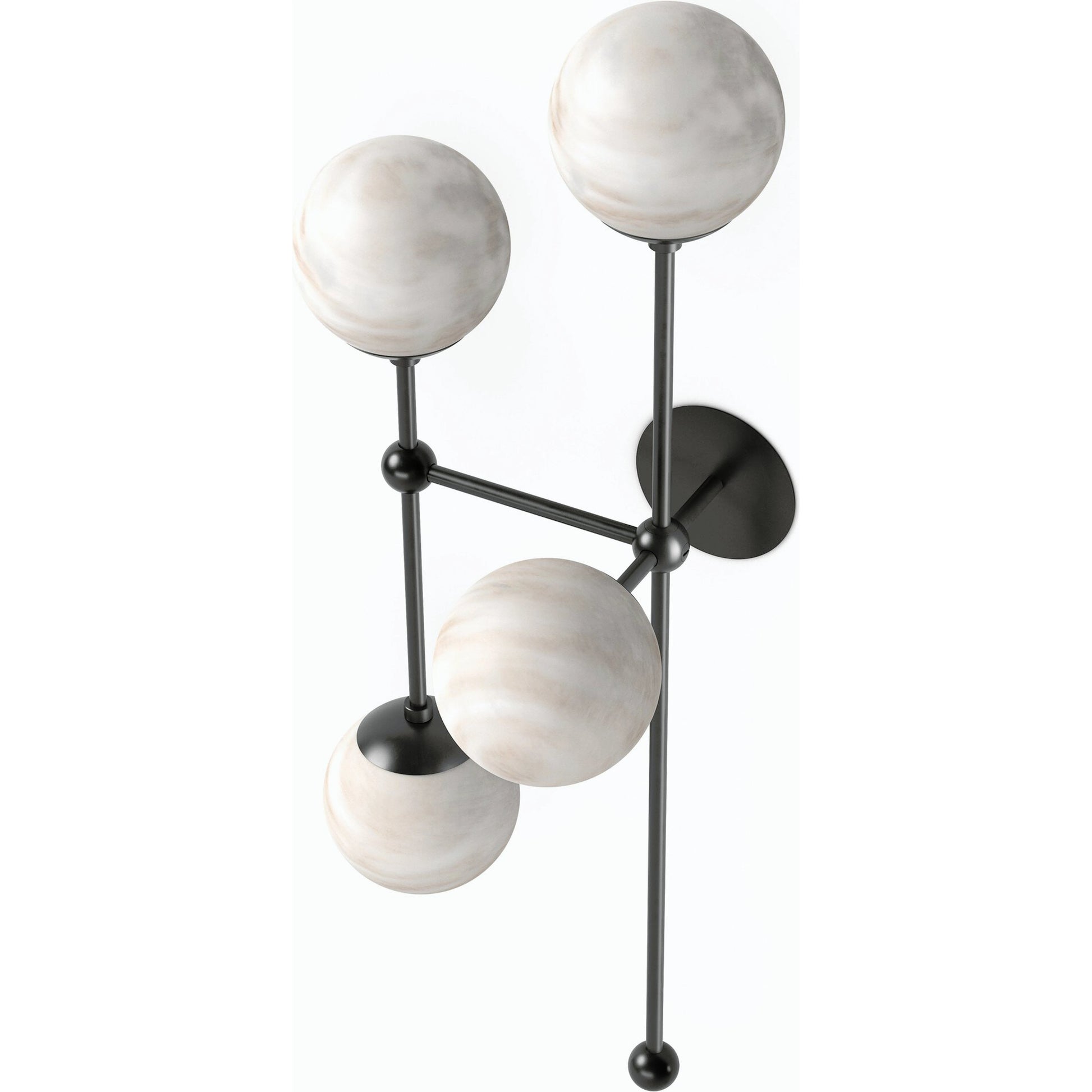 Armstrong 4 L Sconce by Four Hands. Made from brass, thermoplastic, glass in a modern style.