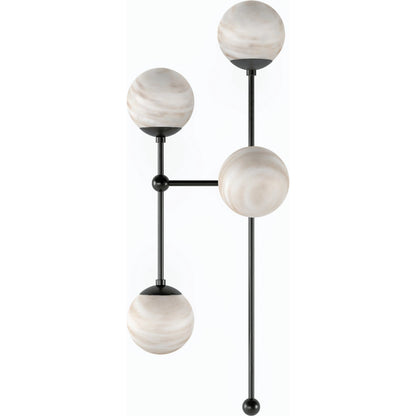 Armstrong 4 L Sconce by Four Hands. Made from brass, thermoplastic, glass in a modern style.