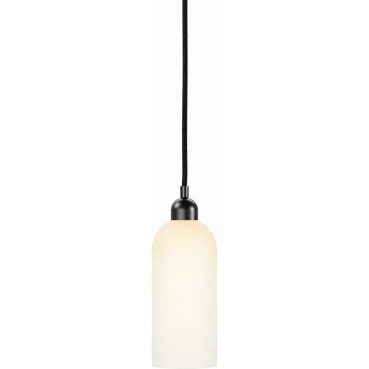 Odyssey Single Pendant by Four Hands in opal matte glass. Made from glass, thermoplastic, brass in a modern style.