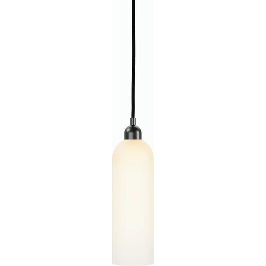 Odyssey Single Pendant by Four Hands in opal matte glass. Made from glass, thermoplastic, brass in a modern style.