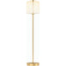 Odyssey 6 Floor Lamp by Four Hands. Made from brass, glass in a modern style.