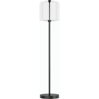 Odyssey 6 Floor Lamp by Four Hands. Made from brass, glass in a modern style.