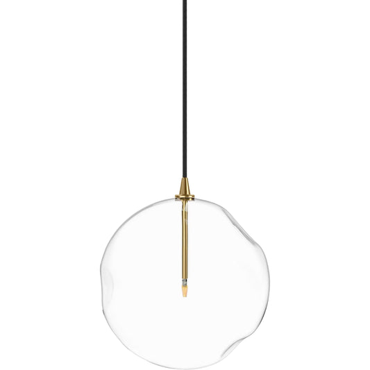 Organic Glass Globe Pendant by Four Hands. Made from glass, brass in a modern style.