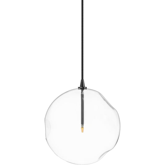 Organic Glass Globe Pendant by Four Hands. Made from glass, brass in a modern style.