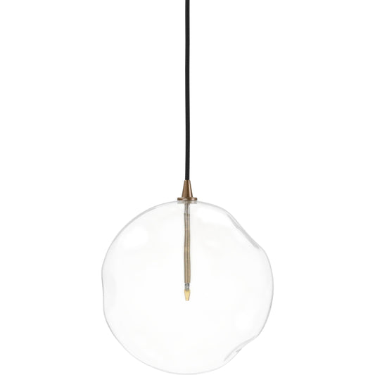 Organic Glass Globe Pendant by Four Hands. Made from glass, brass in a modern style.