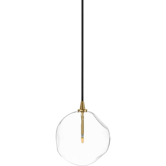 Organic Glass Globe Pendant by Four Hands. Made from glass, brass in a modern style.