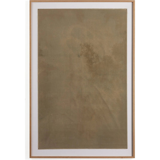 Float in Turbulence by Aileen Fitzgerald by Four Hands in vertical grain 2.5 white oak. Made from vertical grain white oak, fredrix 558 raw canvas, gallery bracer in a modern style.