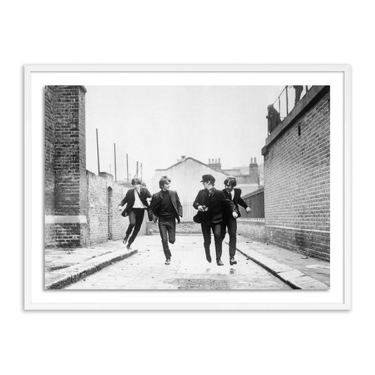 001 SI-2094044 | Primary Silo | The Beatles Running in a Hard Day's Night by Four Hands. Made from white 2.5 maple, photo paper in a modern style.