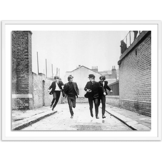 The Beatles Running in a Hard Day's Night by Getty Images by Four Hands. Made from acrylic glazing in a modern style.