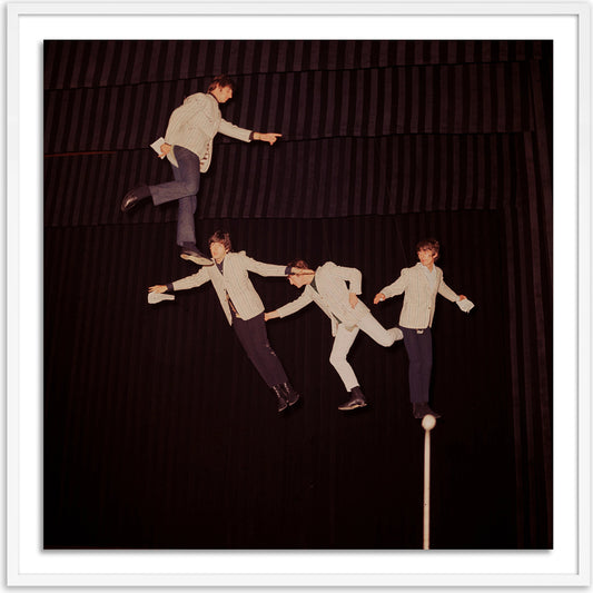 The Beatles Rehearse by Getty Images by Four Hands. Made from acrylic glazing in a modern style.