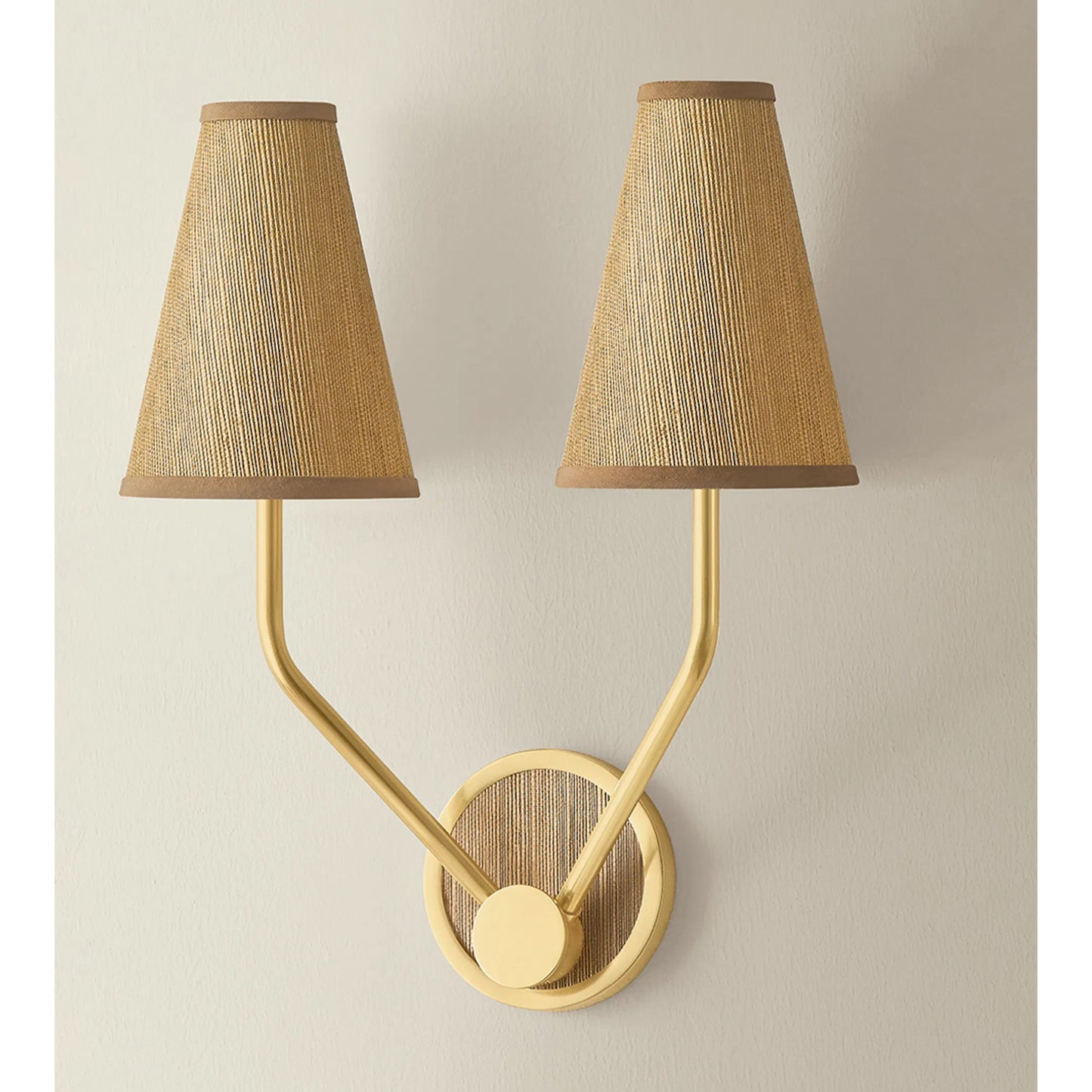 002 SI-2472395 | Additional Silo | Buskirk Double Wall Sconce by Hudson Valley in aged brass. Made from unique in a transitional style.