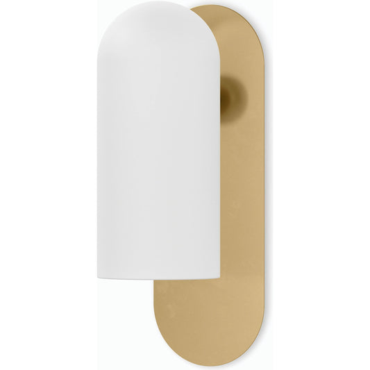 Odyssey Sconce by Four Hands. Made from brass, glass, thermoplastic in a modern style.