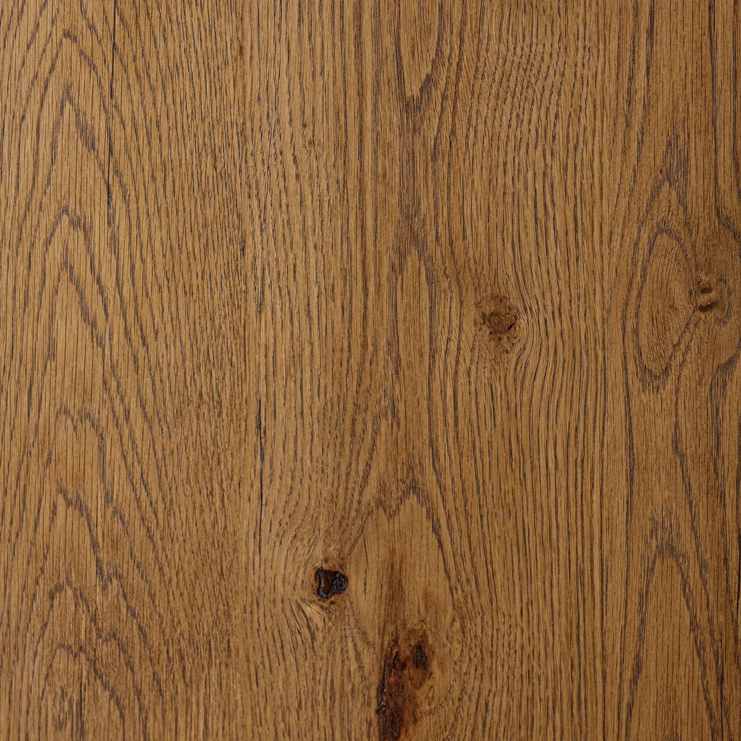 004 SI-2257153 | Closeup | Theodore Bookcase by Four Hands in rustic amber oak veneer. Made from thick oak veneer, engineered hardwood in a transitional style.