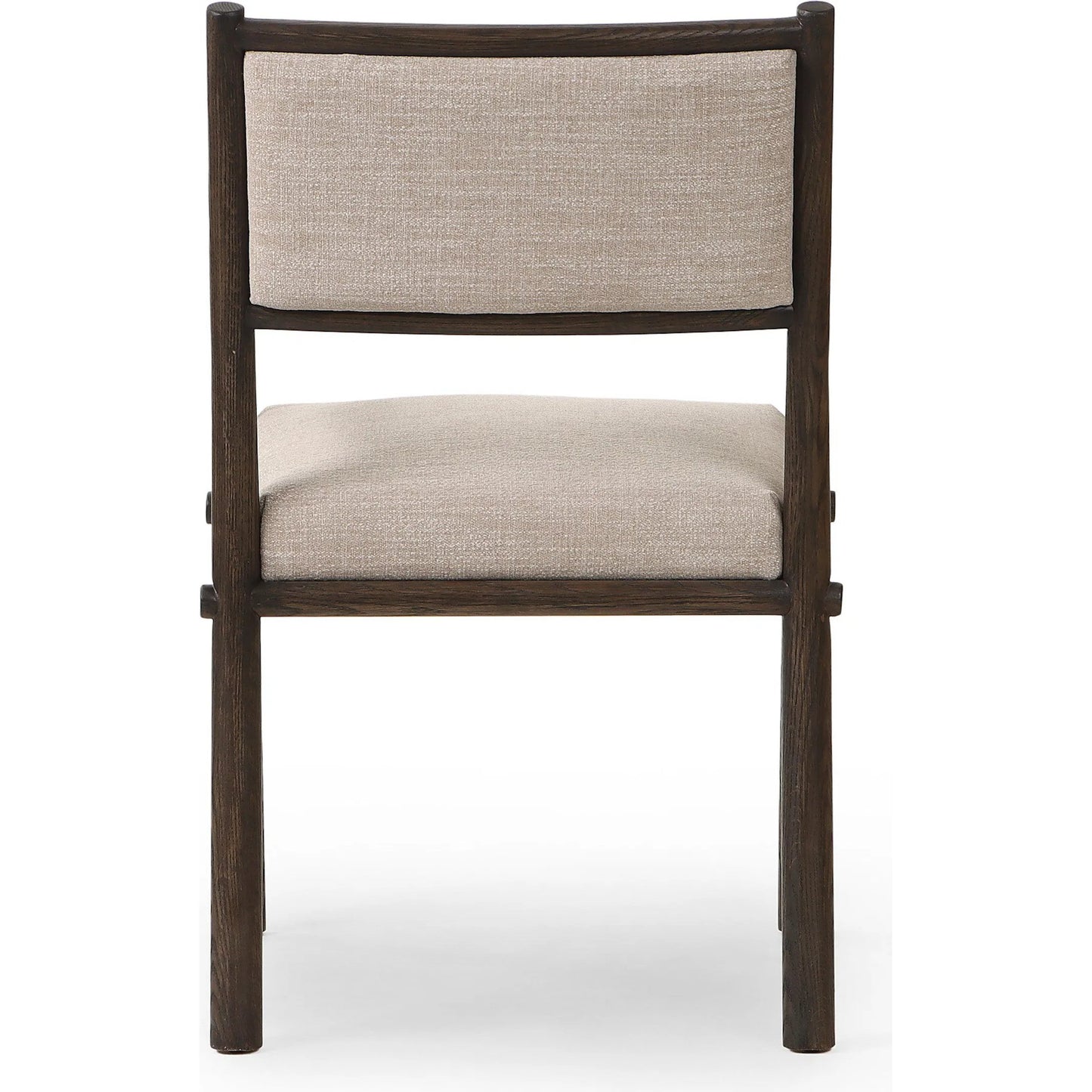 002 SI-2635254 | Additional Silo | Akiro Dining Armchair by Four Hands in laken stone, warm oak. Made from 90% polyester, 10% viscose (rayon), solid oak in a unique style.