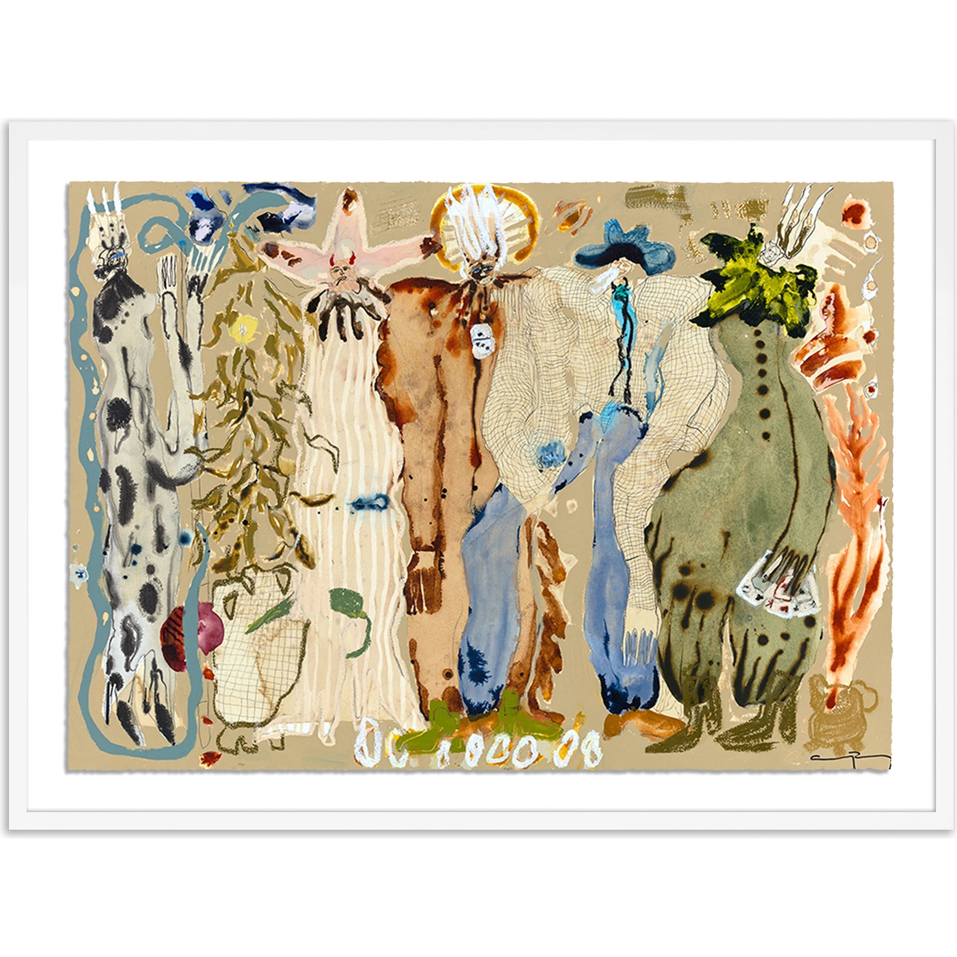 Blue Eyed Snake Woman by Caroline Pinney by Four Hands. Made from matte paper in a modern style.