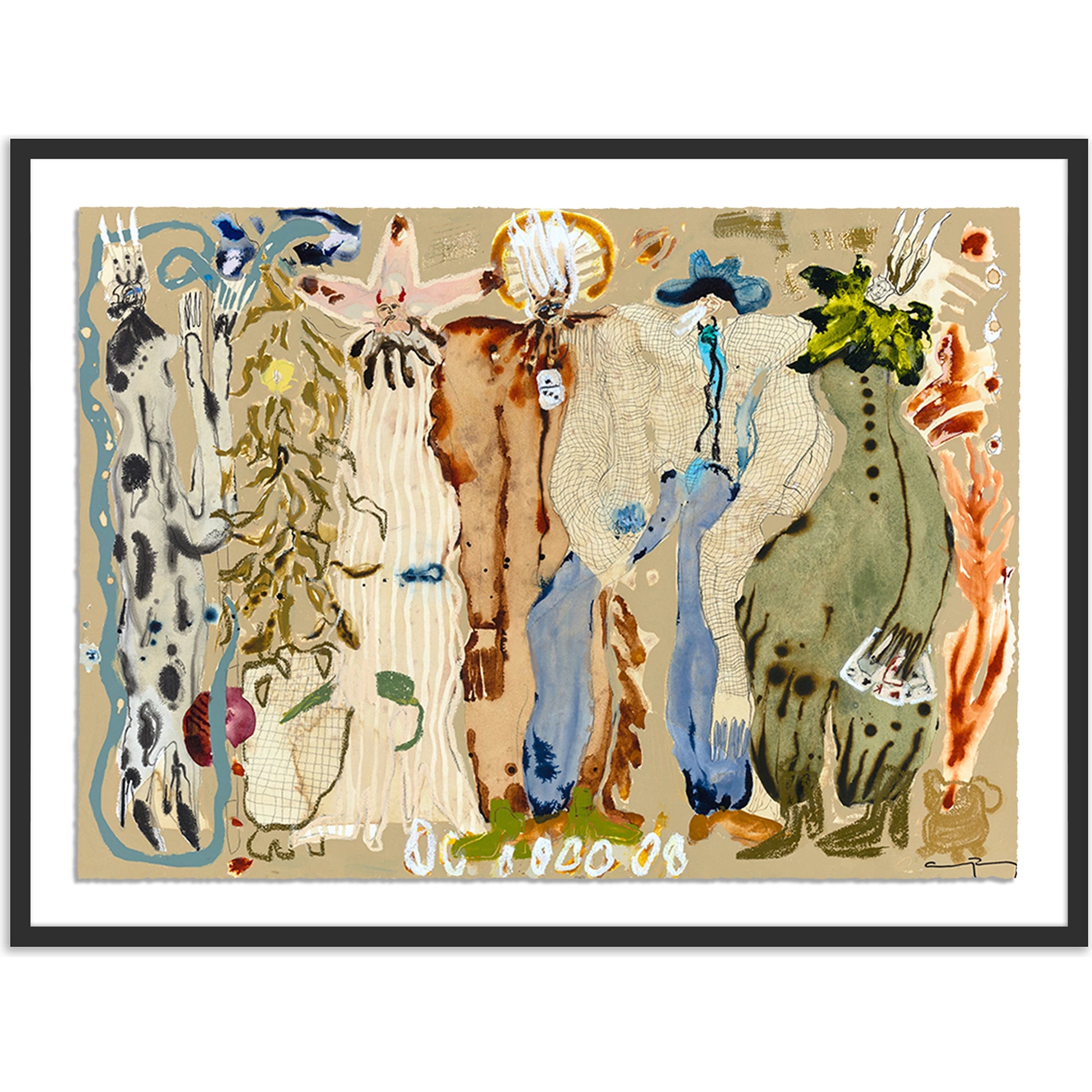 Blue Eyed Snake Woman by Caroline Pinney by Four Hands. Made from matte paper in a modern style.