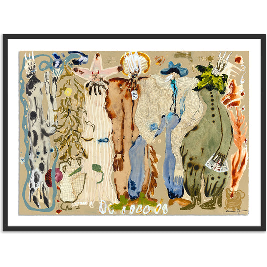 Blue Eyed Snake Woman by Caroline Pinney by Four Hands. Made from matte paper in a modern style.